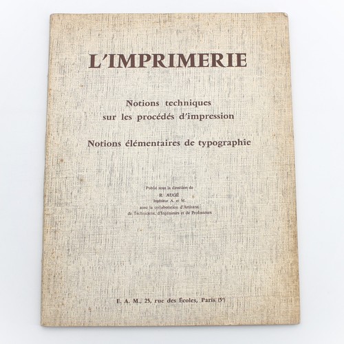 Imprimerie notions - l'imprimerie,