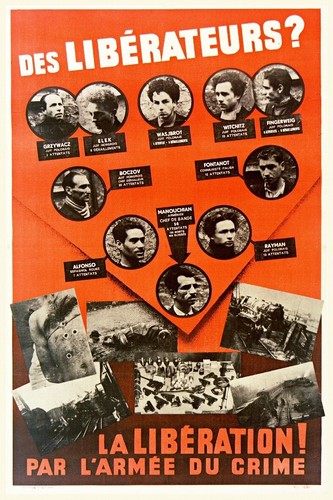 Ww2 manouchian affiche - manouchian, rouge