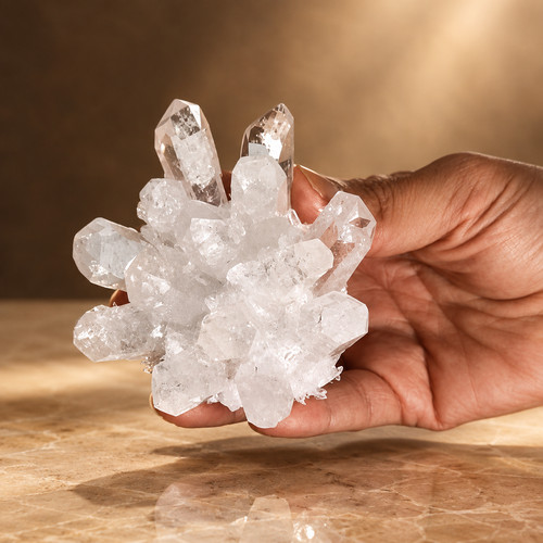 Grappe quartz naturel en - naturel,