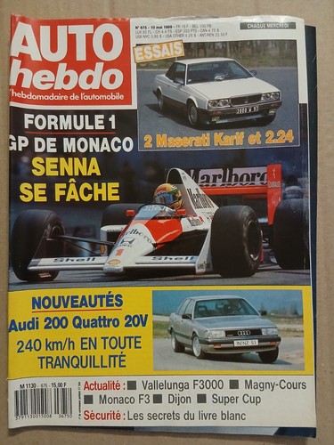 Auto hebdo 675 - hebdo, 10/5/1989