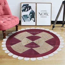 Tapis Rond En Jute Naturel