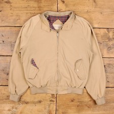 Vintage Fauchon Bomber Jacket M 80s Windbreaker Raglan Beige