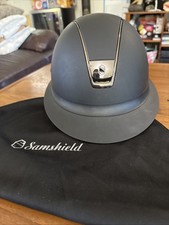 Samshield  Miss Shield Shadowmatt Equestrian Medium Shell With 7 1/4 Liner. ￼