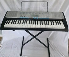 Casio LK-220 61-Key Lighted Electric Piano Keyboard 400 Tones Working w/ Stand