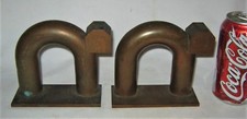 ANTIQUE ART DECO CHASE COPPER ELEPHANT ART STATUE SCULPTURE HOME BOOK BOOKENDS