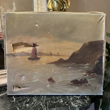 Huile Sur Toile Ancienne