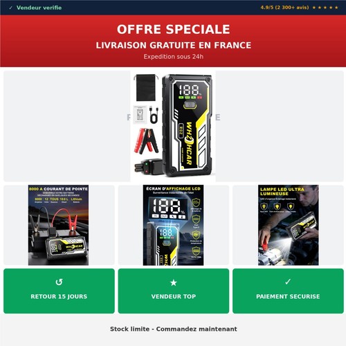 Booster batterie voiture 5000a - booster,
