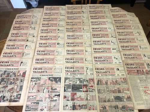 Lot cœurs vaillants journal - cœurs,