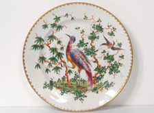 19th Century Chelsea-Derby Bird Tree English Porcelain Plate