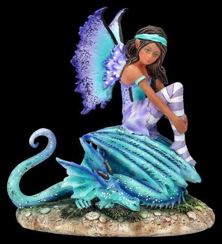 Figurine elfe avec dragon - d’elfe,