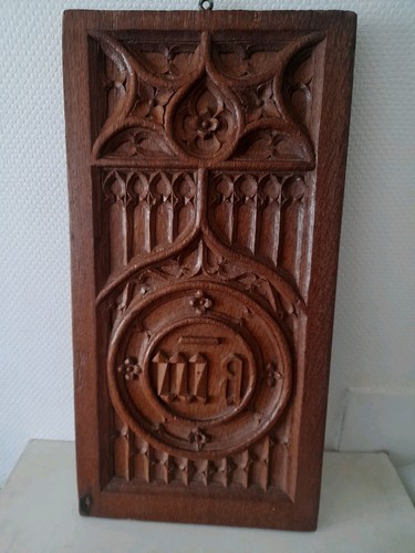 Ancien panneau xixe bois - ancien,