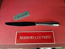 COUTEAU TABLE 24.5 CM ACIER RUBANS CAPRICORNE INOX CHRISTOFLE BEL ÉTAT ACIER 