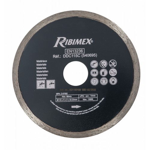 Disque diamant continu 115 - , mm