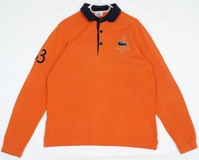 Polo Lacoste orange piqué