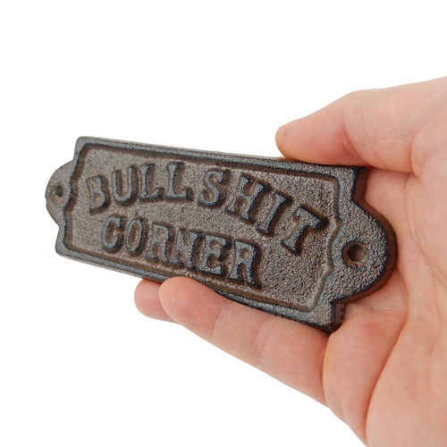 Cast iron bullshit corner - iron,