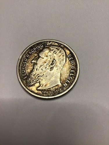 Pièce argent francs leopold - argent,