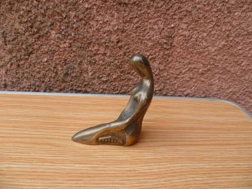 Ancien bronze femme nue presse - ancien,