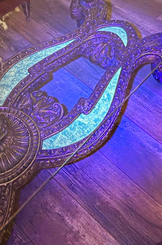 Uranium ornate gold metal - ornate, base