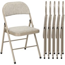 HOMCOM Lot de 6 chaises