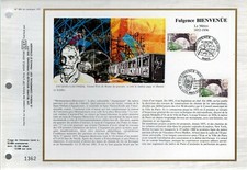 845+FEUILLET CEF 1er JOUR 1987     FULGENCE  BIENVENUE