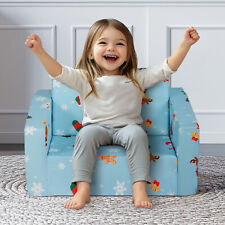 VEVOR Fauteuil pour enfant canapé pliable en tissu flocon de neige sofa 2 en 1