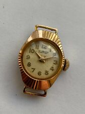  Vintage RARE WOMEN WATCH SELHOR AU GOLD PLATED 15 JEWELS SWISS RRR SALE 