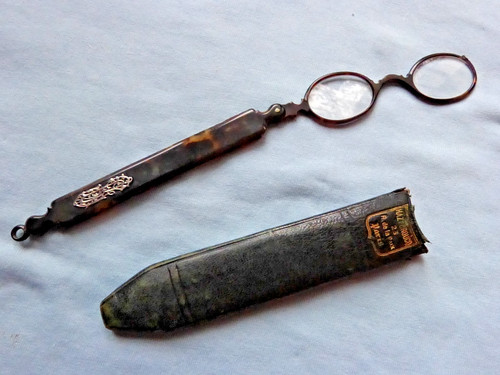 Ancien lorgnon pliant xixe - pliant,