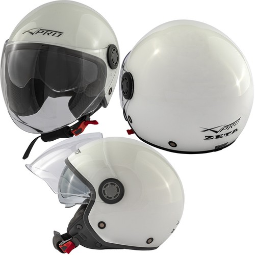 Casque jet moto - jet, visière