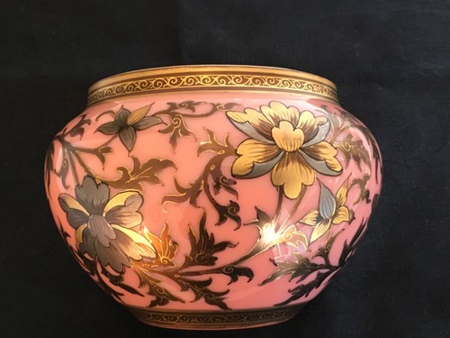 Vase opaline blanc doublé - vase,