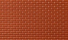 Noch 55005 - Mur de brique, rouge (1:100)