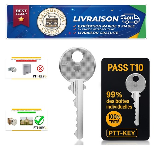 Clé pass ptt t10 boîte - t10,