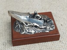 sculpture bronze argenté