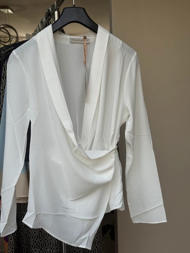 Blouse cache cœur blanche - cache-cœur,