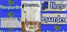 Hoegaarden Belgian White Ale 50cl Thick Hexagonal Beer Glass
