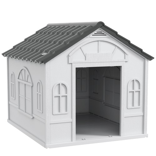 Niche chien extérieur toit - niche,