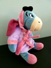 75. PELUCHE DOUDOU DISNEY PTS SRL BOURRIQUET PEIGNOIR MAUVE ROSE 27cm - NEUF*