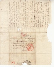📜 Lettre ancienne 1837 –