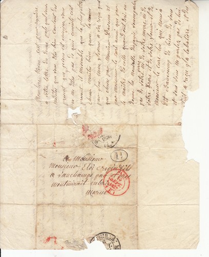 Lettre ancienne 1837 - 📜,