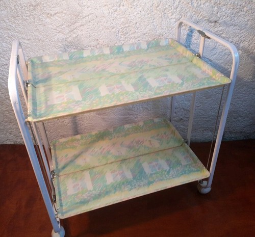 Table desserte roulante