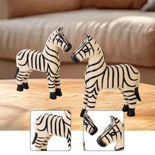 Lot de 2 statues de zèbre en
