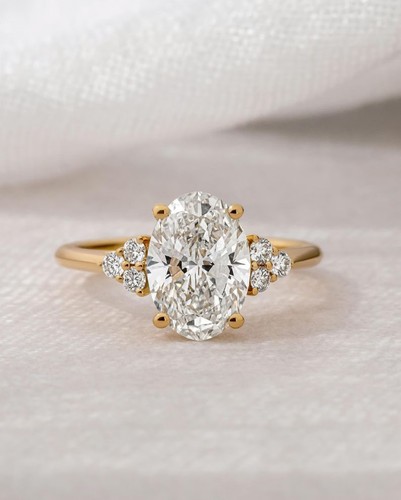 Bague fiançailles or - en,