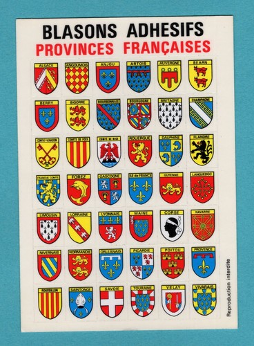 Adhesive coats arms french - coats, of