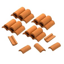 25 Piece Series Red Roof Tiles Model Building Set Tile9699