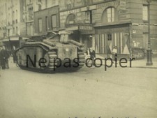 LIBERATION PARIS German tank destroyed near Notre-Dame 19/25 August 1944 WWII