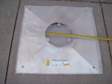 TOLE INOX POINTE EN DIAMANT POUR CHEMINEE PLAFOND TUBAGE