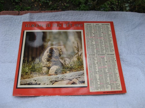 Almanach des ptt calendrier - almanach, ,