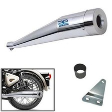 Silencieux Verre Laine Cobra Attache & Bush Pour royal enfield Puce Classique
