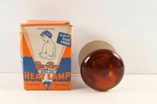 Antique Rex Ray Dark Amber Infra Red Heat Lamp & Box