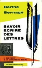 Savoir écrire des lettres -