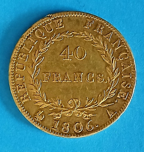 Pièce francs napoléon - 40,